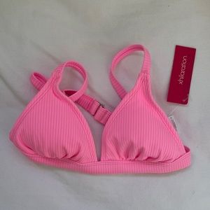 NWT hot pink bikini top XS